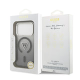 Husa de protectie Guess IML Gradient Triangle Logo MagSafe (GUHMP17LHGTMLCGK) compatibil cu iPhone 17 Pro, Negru