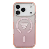 Husa de protectie Guess IML Gradient Triangle Logo MagSafe (GUHMP17LHGTMLCGP) compatibil cu iPhone 17 Pro, Roz