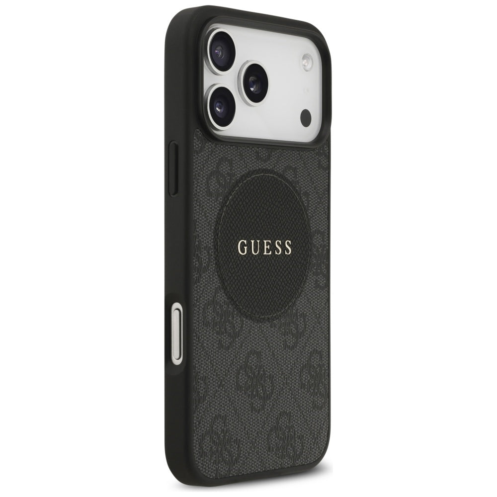 Husa de protectie Guess 4G Circle Classic Logo MagSafe (GUHMP17LP4PGRSGK) compatibil cu iPhone 17 Pro, Negru
