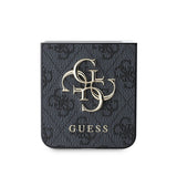Husa de protectie Guess Leather 4G Metal Logo (GUHCZF74GMGBR) compatibil cu Samsung Galaxy Z Flip7, Maro