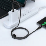 Cablu Acefast (C1-03), Type-C to Type-C, 60W, 20V/3A, Fast Charging, Nylon Braid, 1.2m, Negru