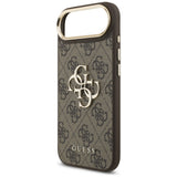 Husa de protectie Guess Hardcase Big 4G Classic Logo (GUHCP17M4GMGCBR) compatibil cu iPhone 17 Air, Maro