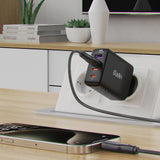 Cablu Acefast (C8-04), Fast Charging, USB to Type-C, 3A, Nylon Braided, 25.000 Bends, 1.2m, Negru