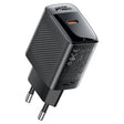 Incarcator Acefast (A102), GaN, Fast Charging, Type-C, PD30W, Smart Chip, Negru