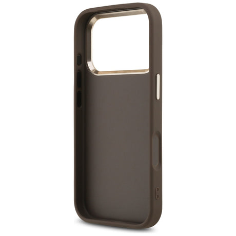 Husa de protectie Guess Hardcase Big 4G compatibil cu iPhone 17 Pro, Maro