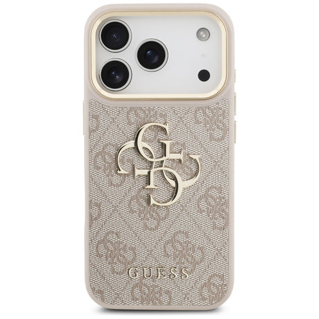 Husa de protectie Guess Hardcase Big 4G compatibil cu iPhone 17 Pro, Roz