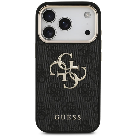 Husa de protectie Guess Hardcase Big 4G Logo Classic compatibil cu iPhone 17 Pro, Negru