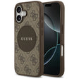 Husa de protectie Guess 4G Circle Classic Logo MagSafe (GUHMP17SP4PGRSGW) compatibil cu iPhone 17, Maro