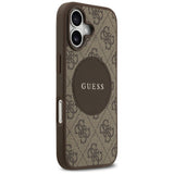 Husa de protectie Guess 4G Circle Classic Logo MagSafe (GUHMP17SP4PGRSGW) compatibil cu iPhone 17, Maro