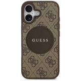 Husa de protectie Guess 4G Circle Classic Logo MagSafe (GUHMP17SP4PGRSGW) compatibil cu iPhone 17, Maro