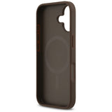 Husa de protectie Guess 4G Circle Classic Logo MagSafe (GUHMP17SP4PGRSGW) compatibil cu iPhone 17, Maro