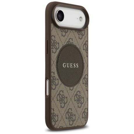 Husa de protectie Guess 4G Circle Classic Logo MagSafe (GUHMP17MP4PGRSGW) compatibil cu iPhone 17 Air, Maro