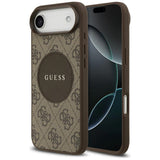 Husa de protectie Guess 4G Circle Classic Logo MagSafe (GUHMP17MP4PGRSGW) compatibil cu iPhone 17 Air, Maro