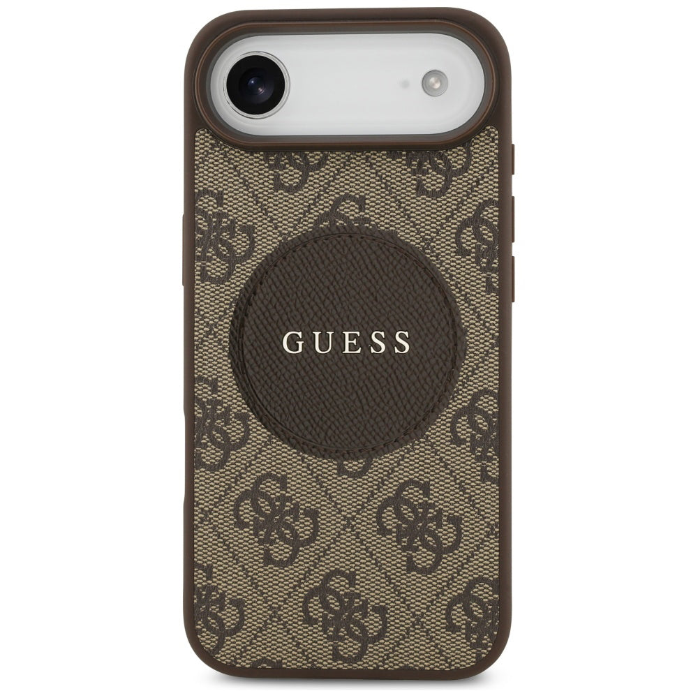 Husa de protectie Guess 4G Circle Classic Logo MagSafe (GUHMP17MP4PGRSGW) compatibil cu iPhone 17 Air, Maro