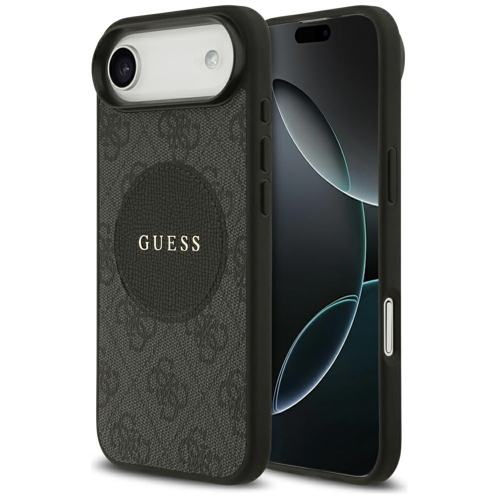 Husa de protectie Guess 4G Circle Classic Logo MagSafe (GUHMP17MP4PGRSGK) compatibil cu iPhone 17 Air, Negru