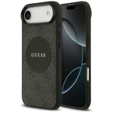 Husa de protectie Guess 4G Circle Classic Logo MagSafe (GUHMP17MP4PGRSGK) compatibil cu iPhone 17 Air, Negru