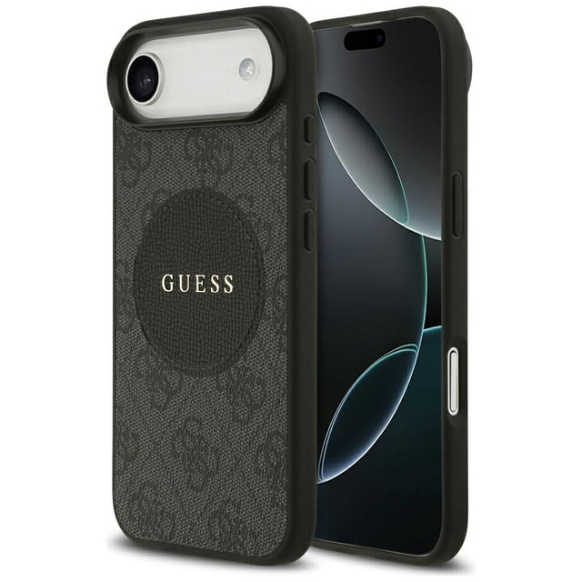 Husa de protectie Guess 4G Circle Classic Logo MagSafe (GUHMP17MP4PGRSGK) compatibil cu iPhone 17 Air, Negru