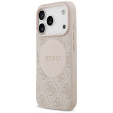 Husa de protectie Guess 4G Circle Classic Logo MagSafe (GUHMP17LP4PGRSGP) compatibil cu iPhone 17 Pro, Roz