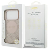 Husa de protectie Guess 4G Circle Classic Logo MagSafe (GUHMP17LP4PGRSGP) compatibil cu iPhone 17 Pro, Roz