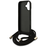 Husa de protectie Guess Hardcase 4G CBDY Big Logo with Cord Strap (GUHCP17SP4GMGCRW) compatibil cu iPhone 17, Maro