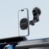 Suport Acefast with Wireless Charging (D42), for Dashboard/Windshield, Magnetic Grip, USB-C, 15W, for 4.7 - , Argintiu