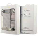 Husa de protectie Guess Hardcase 4G Strass Logo & Big Strap (GUHMP17MP4G4DCSP) compatibil cu iPhone 17 Air, Roz