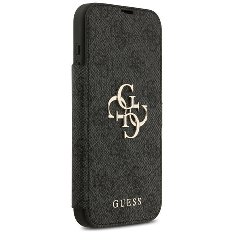 Husa de protectie Guess Book 4G Metal Logo compatibil cu iPhone 17 Pro Max, Negru