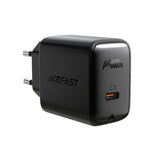 Incarcator Acefast (A1), Fast Charging, Type-C, PD20W, QC 3.0, 5V/2.4A, Smart Chip, V0 Fire Protection, Negru