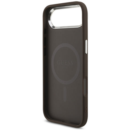 Husa de protectie Guess Hardcase 4G Classic Logo MagSafe (GUHMP17MP4GSSMCW) compatibil cu iPhone 17 Air, Maro