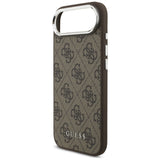 Husa de protectie Guess Hardcase 4G Classic Logo MagSafe (GUHMP17MP4GSSMCW) compatibil cu iPhone 17 Air, Maro