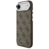 Husa de protectie Guess Hardcase 4G Classic Logo MagSafe (GUHMP17MP4GSSMCW) compatibil cu iPhone 17 Air, Maro
