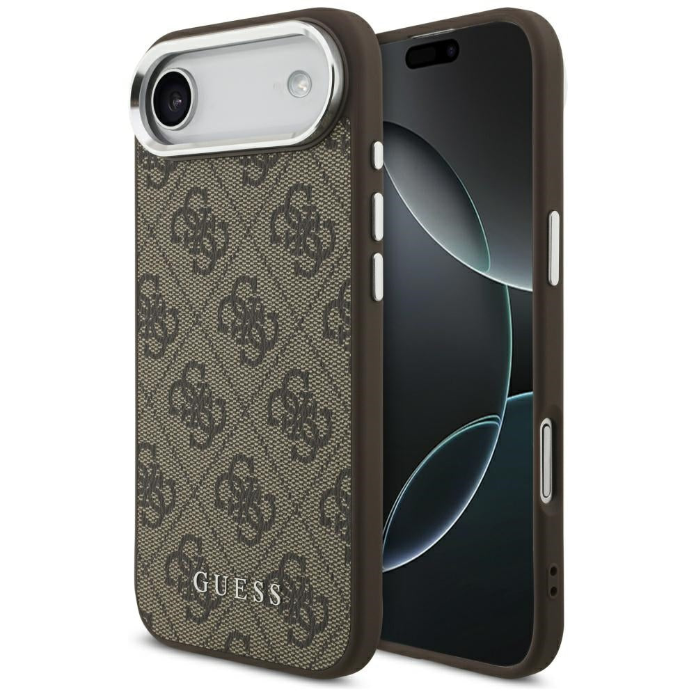 Husa de protectie Guess Hardcase 4G Classic Logo MagSafe (GUHMP17MP4GSSMCW) compatibil cu iPhone 17 Air, Maro