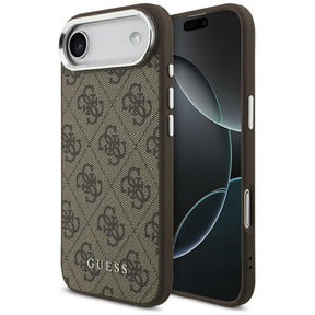 Husa de protectie Guess Hardcase 4G Classic Logo MagSafe (GUHMP17MP4GSSMCW) compatibil cu iPhone 17 Air, Maro