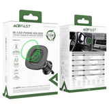 Suport Acefast with Wireless Charging (D46), for Air Vent, Magnetic Grip, Non-Slip, 15W, for 4.7 - , Negru