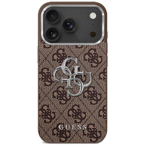 Husa de protectie Guess Hardcase Big 4G Classic Logo (GUHCP17SP4G4SMCW) compatibil cu iPhone 17, Maro