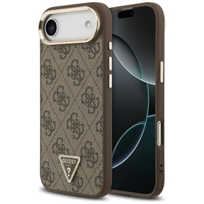 Husa de protectie Guess Hardcase 4G Triangle Logo (GUHMP17MP4GTDGMW) compatibil cu iPhone 17 Air, Maro