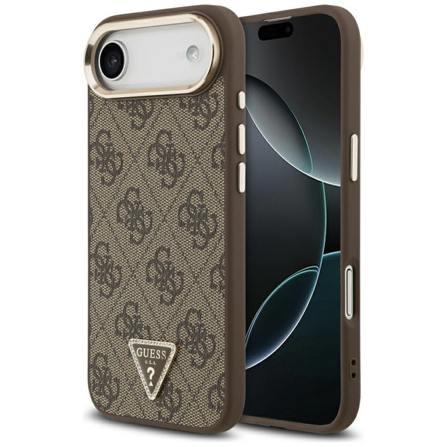 Husa de protectie Guess Hardcase 4G Triangle Logo (GUHMP17MP4GTDGMW) compatibil cu iPhone 17 Air, Maro