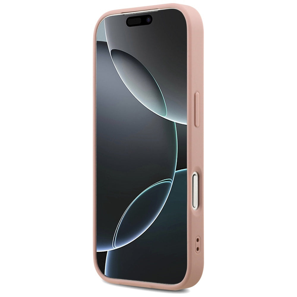 Husa de protectie Guess Fixed Glitter Big 4G (GUHCP17LHG4SGP) compatibil cu iPhone 17 Pro, Roz