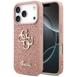Husa de protectie Guess Fixed Glitter Big 4G (GUHCP17LHG4SGP) compatibil cu iPhone 17 Pro, Roz