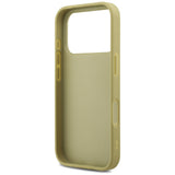 Husa de protectie Guess Fixed Glitter Big 4G (GUHCP17LHG4SGD) compatibil cu iPhone 17 Pro, Auriu