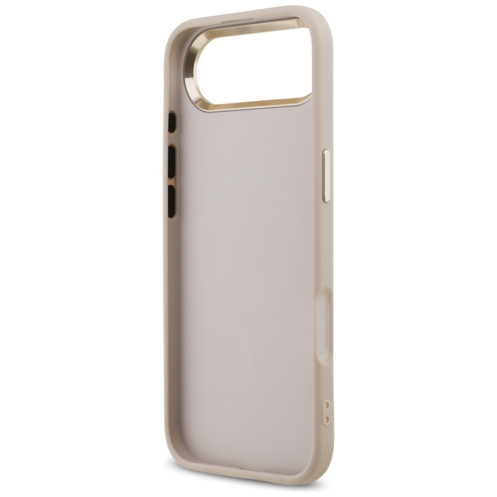 Husa de protectie Guess Hardcase 4G Triangle Logo MagSafe (GUHMP17MP4GTDGMP) compatibil cu iPhone 17 Air, Roz