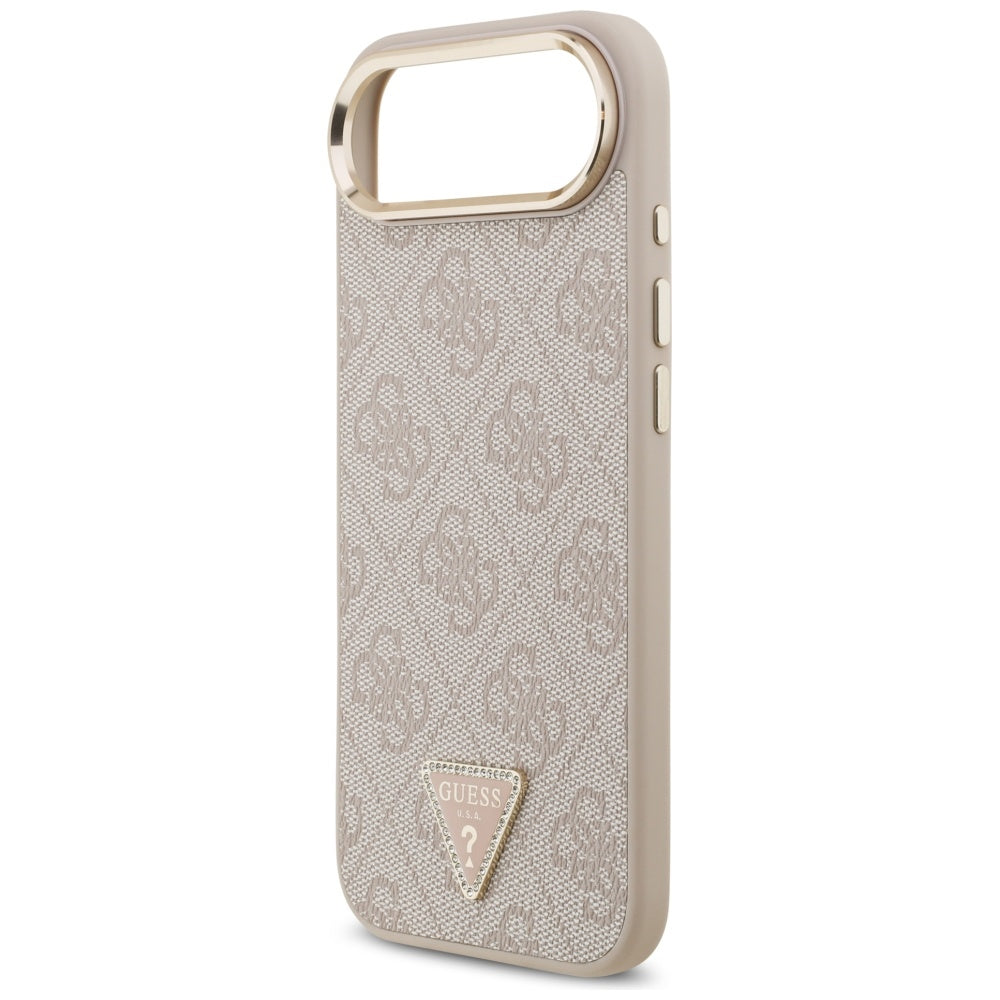 Husa de protectie Guess Hardcase 4G Triangle Logo MagSafe (GUHMP17MP4GTDGMP) compatibil cu iPhone 17 Air, Roz