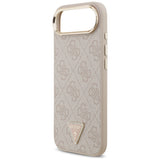 Husa de protectie Guess Hardcase 4G Triangle Logo MagSafe (GUHMP17MP4GTDGMP) compatibil cu iPhone 17 Air, Roz