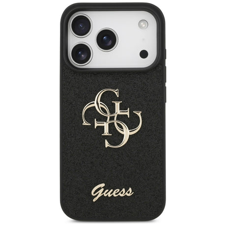 Husa de protectie Guess Fixed Glitter Big 4G (GUHCP17XHG4SGK) compatibil cu iPhone 17 Pro Max, Negru