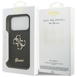 Husa de protectie Guess Fixed Glitter Big 4G (GUHCP17XHG4SGK) compatibil cu iPhone 17 Pro Max, Negru