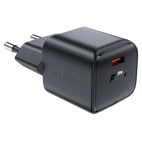 Incarcator Acefast Mini (A73), GaN Technology, PD20W, Small Size Design, Negru
