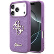 Husa de protectie Guess Fixed Glitter Big 4G (GUHCP17LHG4SGL) compatibil cu iPhone 17 Pro, Lila Deschis