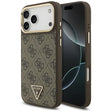 Husa de protectie Guess Hardcase 4G Triangle Logo MagSafe (GUHMP17LP4GTDGMW) compatibil cu iPhone 17 Pro, Maro