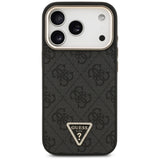 Husa de protectie Guess Hardcase 4G Triangle Logo MagSafe (GUHMP17XP4GTDGMK) compatibil cu iPhone 17 Pro Max, Negru