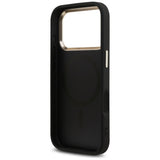 Husa de protectie Guess Hardcase 4G Triangle Logo MagSafe (GUHMP17LP4GTDGMK) compatibil cu iPhone 17 Pro, Negru